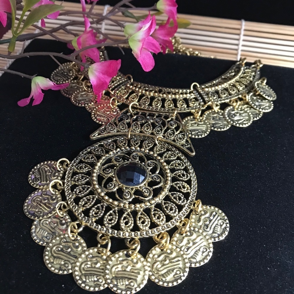 NEW Gold boho chain necklace - Picture 3 of 7